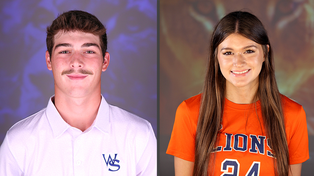 Sophomore Cole Lindeman of Priceville was named as the Men’s Golf Player of the Week and freshman Rachel Mecklenburg of Madison was named as Volleyball Offensive Player of the Week by the Alabama Community College Conference (ACCC).